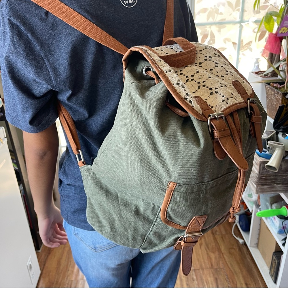 CANVAS MILITARY RUCKSACK Small Back Pack - Picture 13 of 14